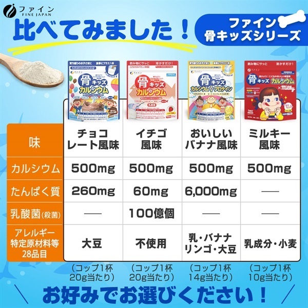 骨キッズ カルシウム チョコ風味 140g_